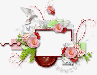 卡通手绘玫瑰花装饰免抠