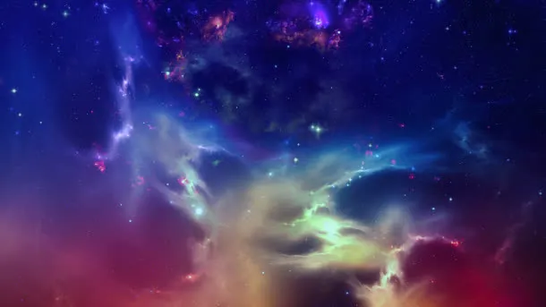 蓝紫色渐变星空壁纸免抠