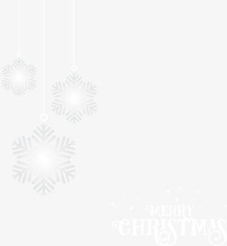 圣诞节雪花与字体免抠