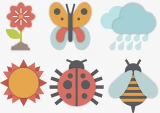 矢量图生活素材免抠