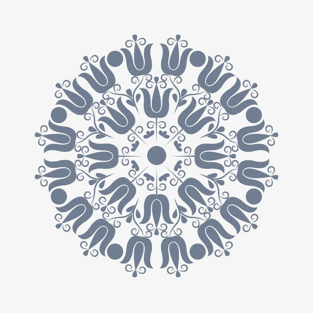 欧式花纹矢量素材免抠