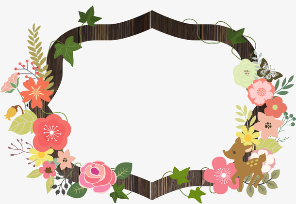 春暖花开花朵装饰免抠