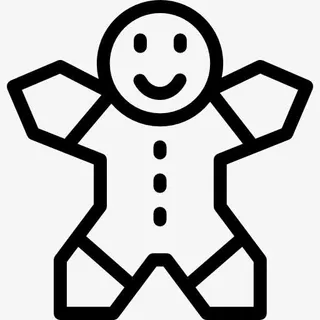 姜饼人图标免抠