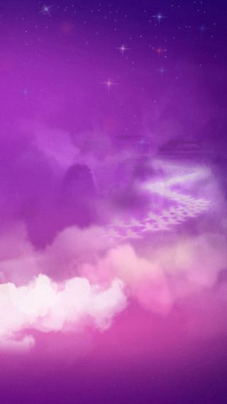 紫色星空H5背景高清