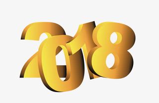 矢量立体金色艺术字免抠