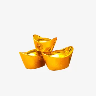 黄金元宝免扣素材图片免抠