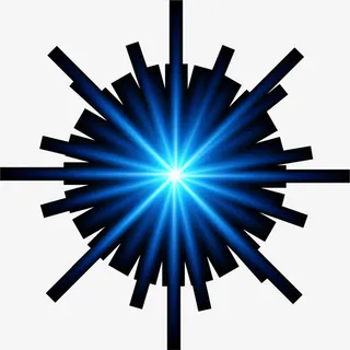 蓝色优质炫光免抠