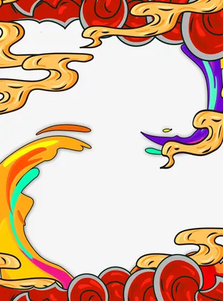 中国 元素 潮流 复古免抠