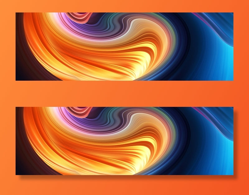 彩色电商科技曲线banner高清