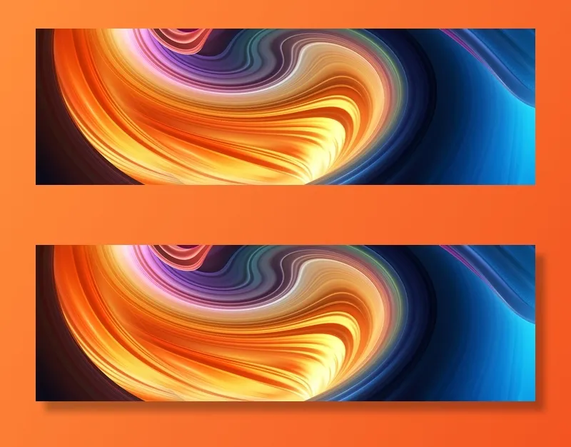 彩色电商科技曲线banner高清