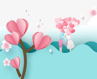 七夕素材心行免抠