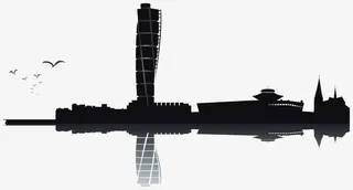 创造性城市剪影矢量免抠