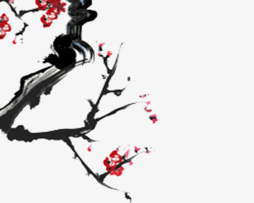 古风梅花免抠