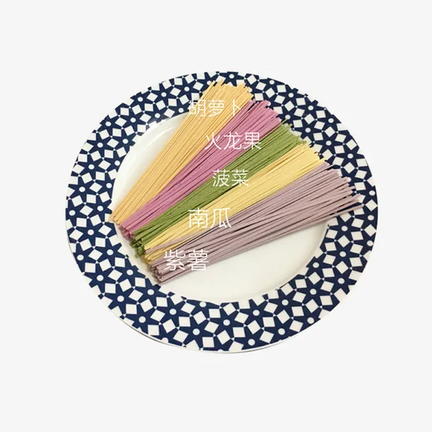 蔬菜面条果蔬面彩色挂面免抠