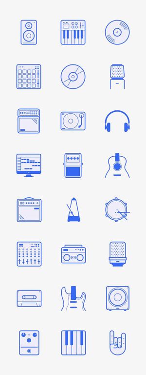 音乐艺术类图标免抠