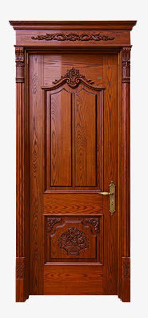 中式厚重木质单门免抠