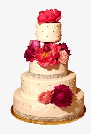 免抠素材牡丹花蛋糕免抠