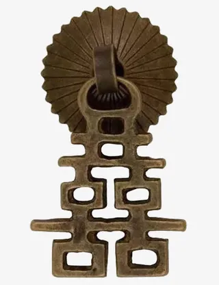 古代双喜门锁免抠