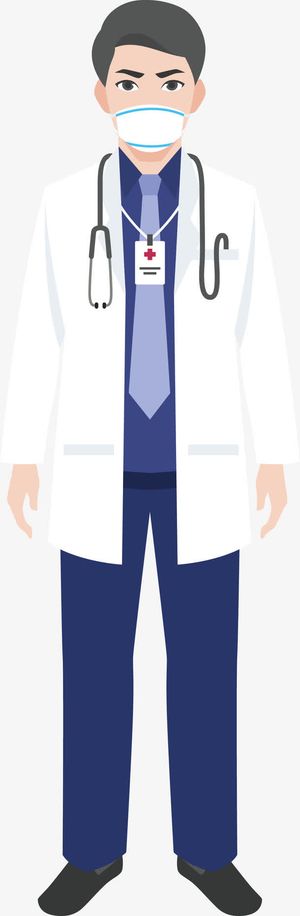 戴口罩的男医生免抠