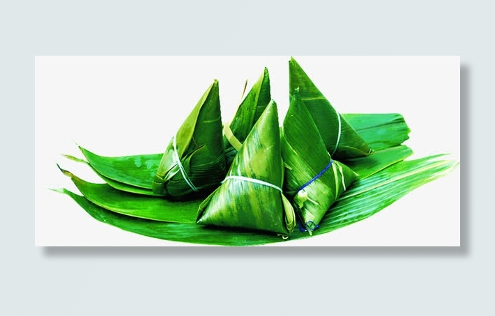 绿色的粽叶免抠
