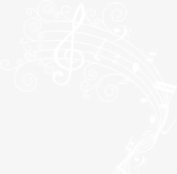 白色音乐音符免抠