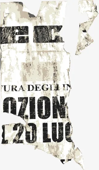 黄色复古剪纸免抠