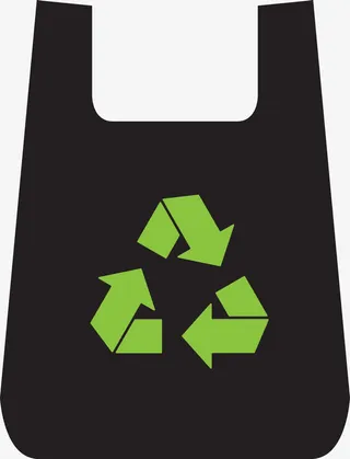 循环使用的垃圾袋图免抠