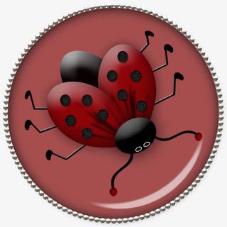 卡通手绘七星瓢虫免抠