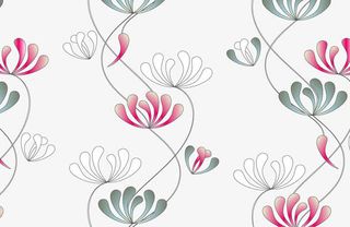 矢量荷花花纹免抠