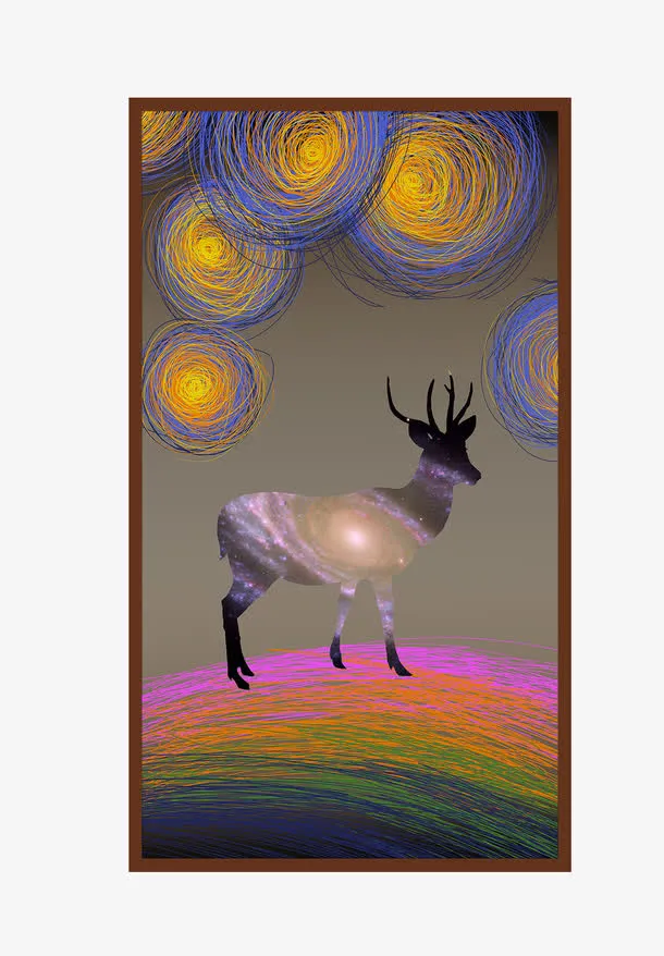 现代简约挂画免抠