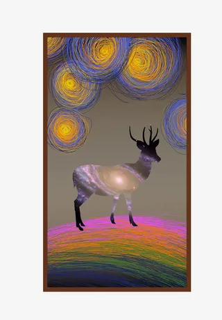 现代简约挂画免抠