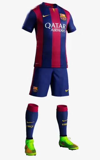 西甲巴萨球衣PNG免抠