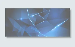 蓝色梦幻星光设计免抠