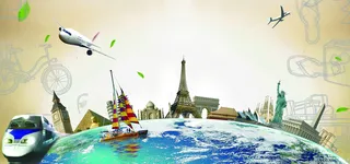 旅游简约大气海报banner高清