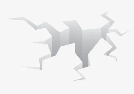 开裂的地面免抠