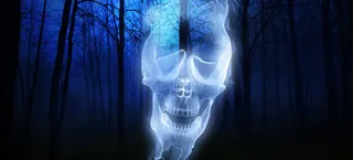 万圣节鬼节骷髅背景banner