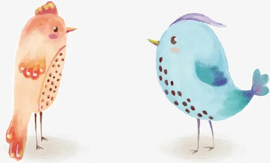 小鸟矢量免抠