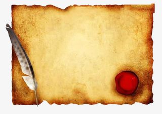 羊皮纸书签图案免抠