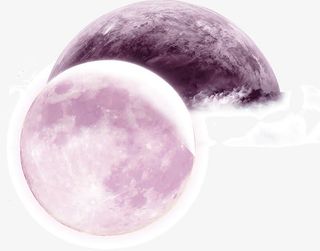 两个月球免抠