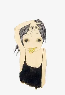 手绘风格人物免抠