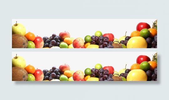 蔬菜百果漂浮边框免抠