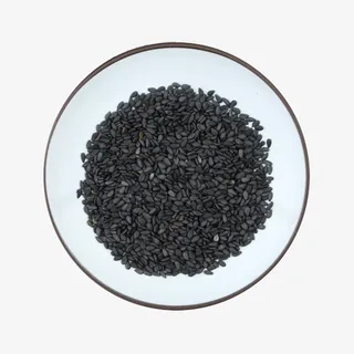 一碟黑芝麻平面设计免抠