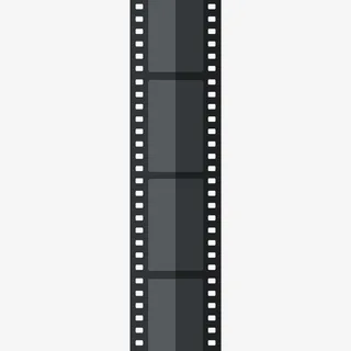 一长条电影胶卷插画挝免抠