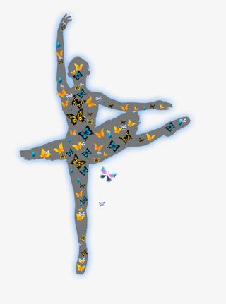 简约创意舞蹈免抠