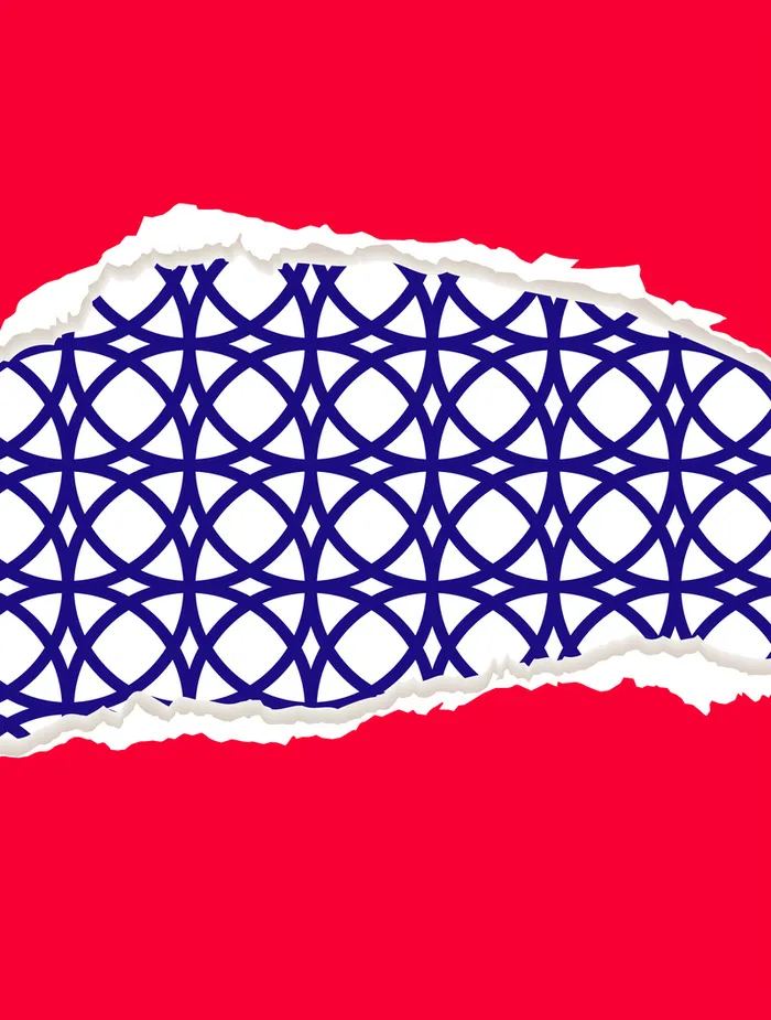 纸质封面中间撕痕传统花纹背景高清