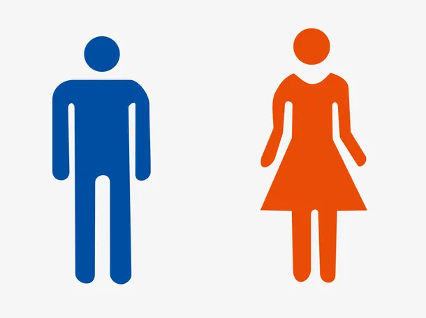 男女洗手间图标矢量免抠