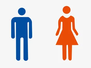 男女洗手间图标矢量免抠