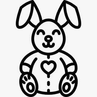 可爱的小兔子图标免抠