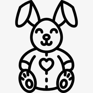 可爱的小兔子图标免抠