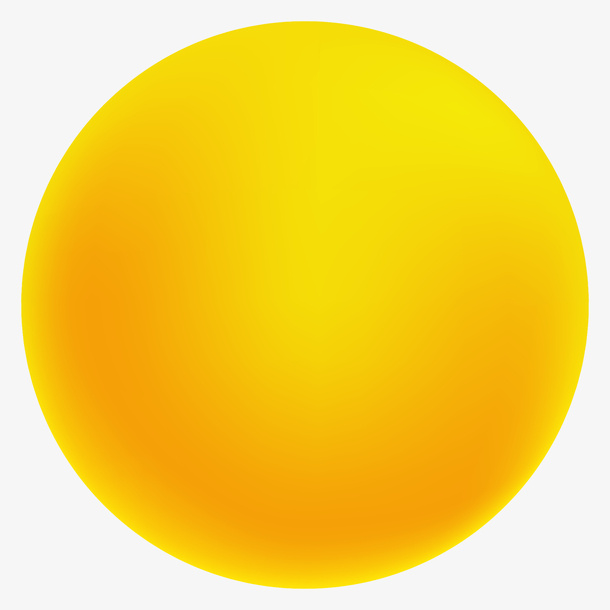 橙黄色月亮矢量插画免抠